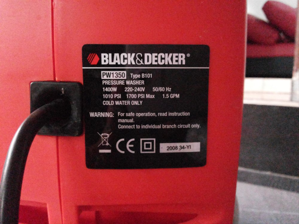 BLACK & DECKER PW1350 4 BLACK & DECKER PW1350